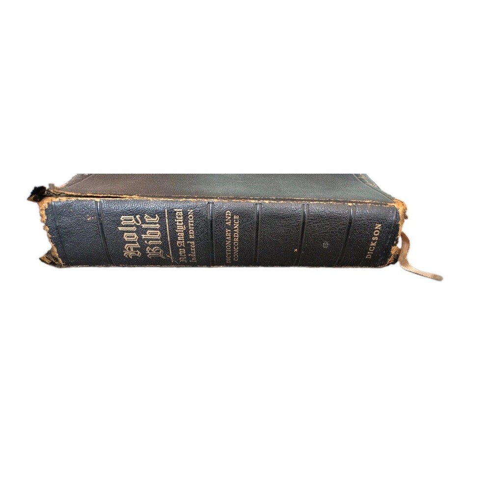1950 Dickson KJV New Analytical Indexed Study Bible Dictionary Concordance...